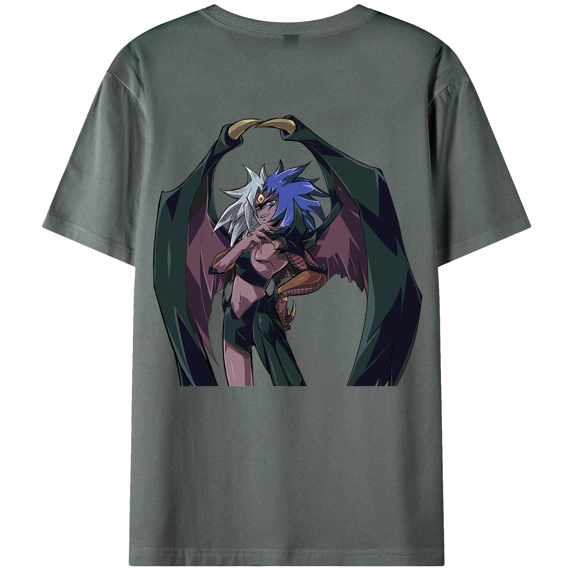 （画像用） 遊☆戯☆王 Yu-Gi-Oh! 綿100％ メンズ半袖Tシャツ（バックプリント） 通気性